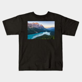 First Light at Peyto Lake Kids T-Shirt